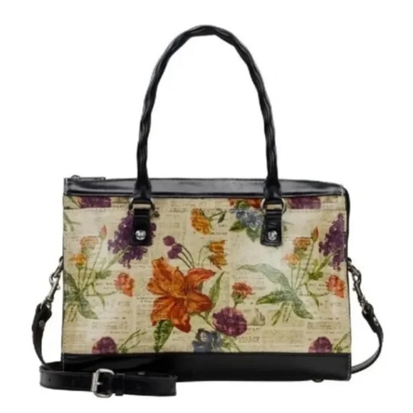Patricia Nash Handbags - Patricia Nash Josselin Floral Print Women's Bag with Black Accents